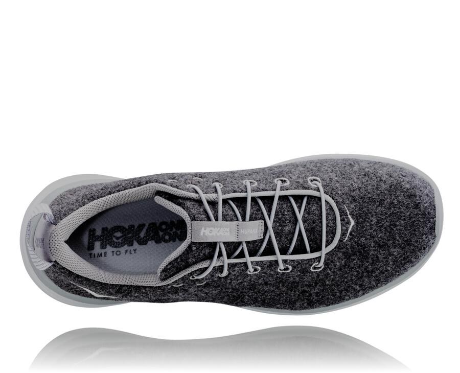 Hoka One One Running Shoes Womens Dark Grey - Hupana Flow Wool - 61945WRDI